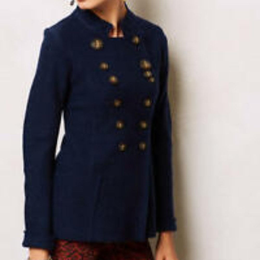 Anthropologie Navy Utility Jacket